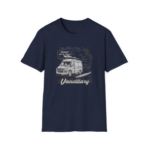 Vanlife Road Trip T-Shirt — "Vancillary" Camper Van Adventure Tee