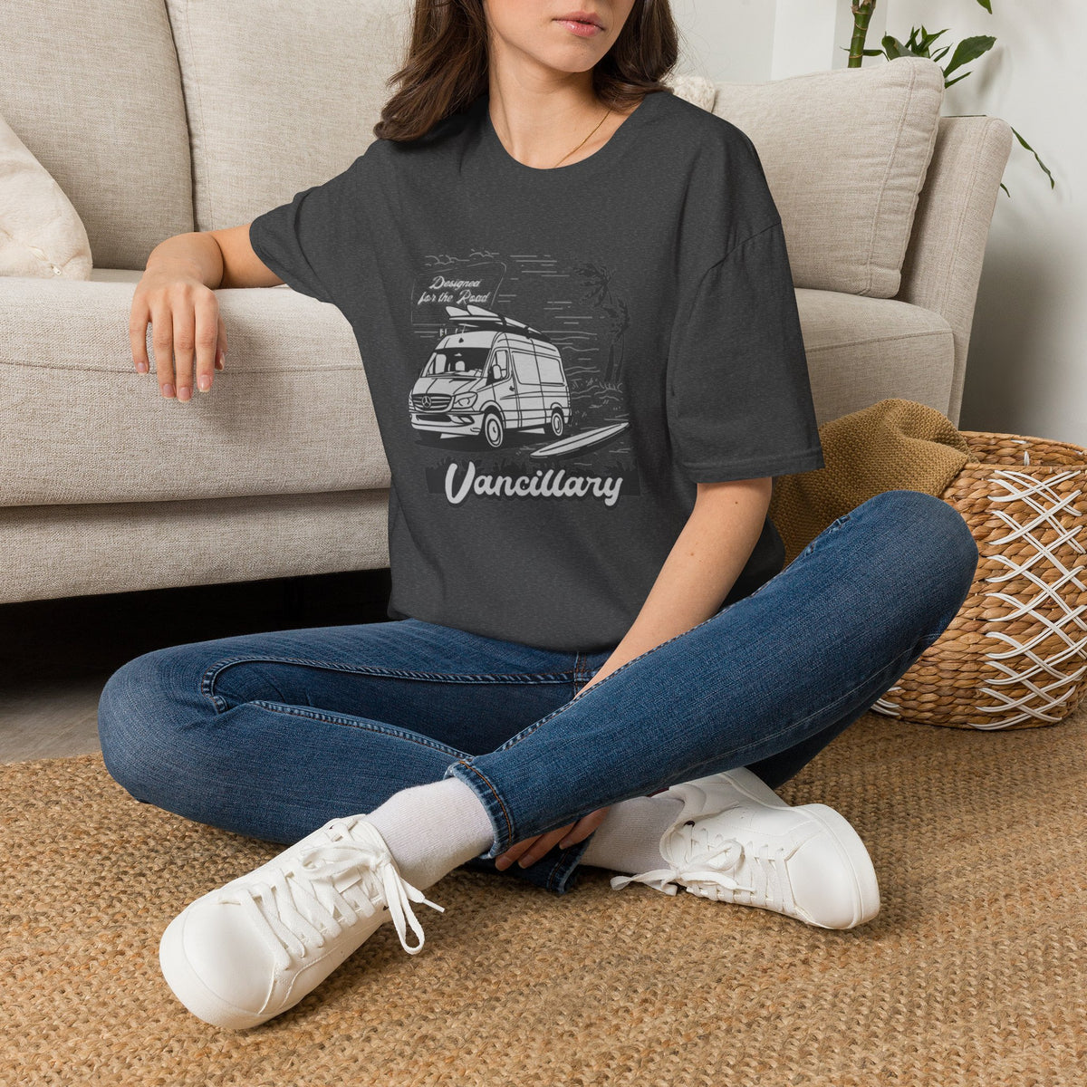 Vanlife Road Trip T-Shirt — "Vancillary" Camper Van Adventure Tee