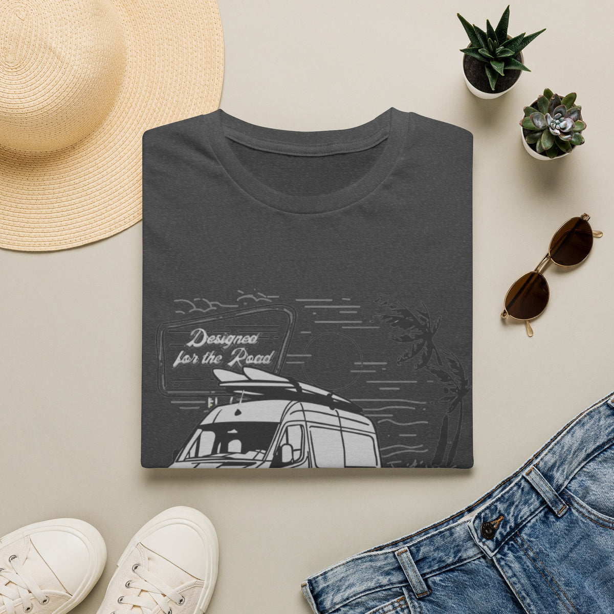 Vanlife Road Trip T-Shirt — "Vancillary" Camper Van Adventure Tee