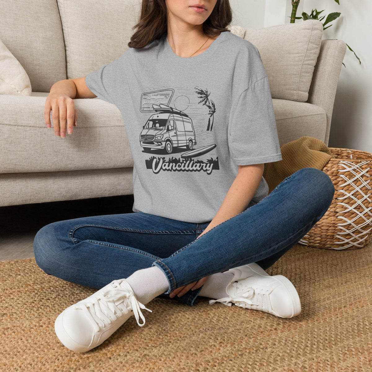 Vanlife Road Trip T-Shirt — "Vancillary" Camper Van Adventure Tee