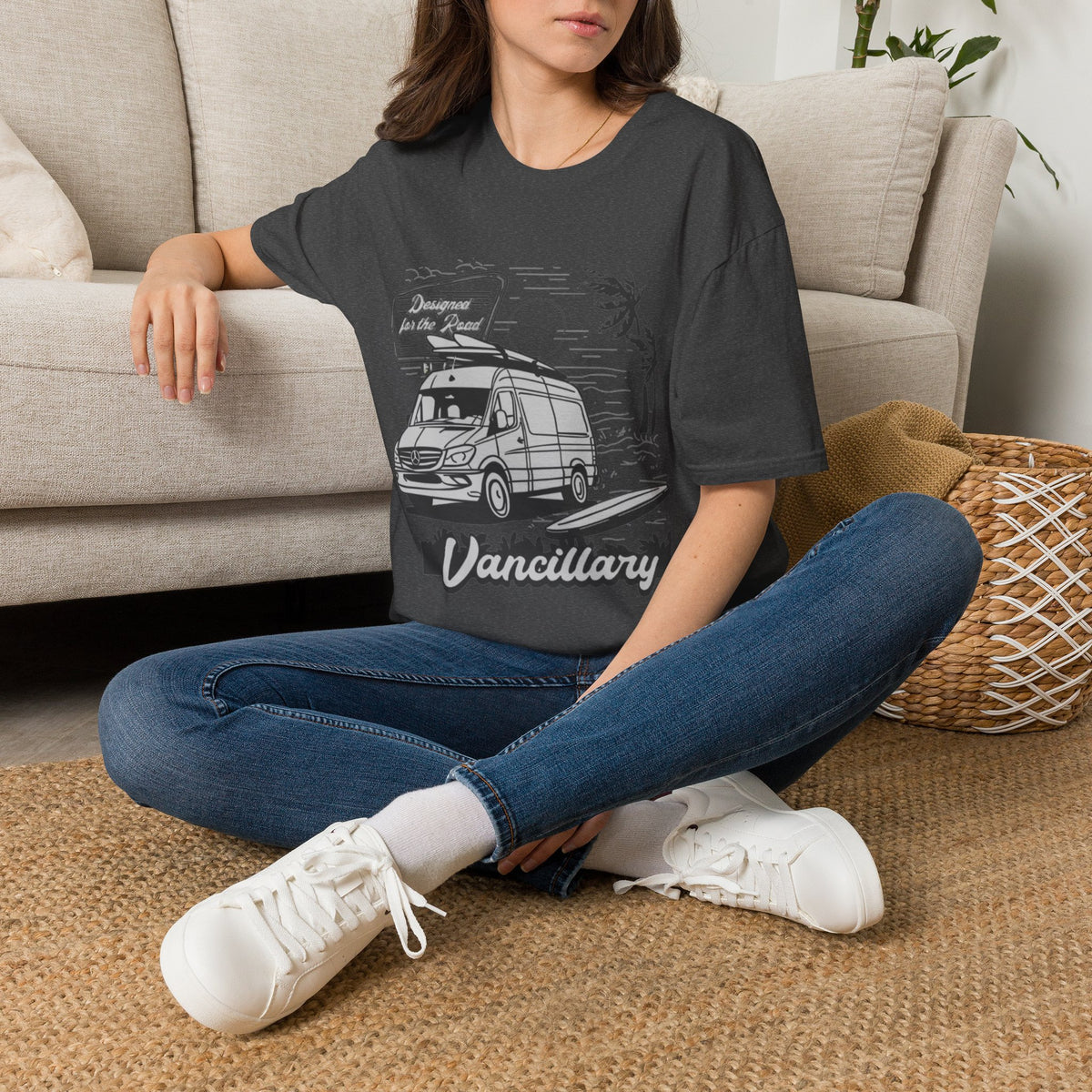 Vanlife Road Trip T-Shirt — "Vancillary" Camper Van Adventure Tee